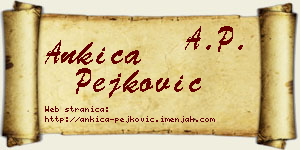 Ankica Pejković vizit kartica